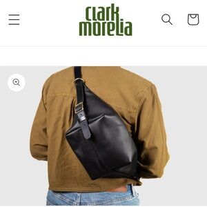 Leather sling bag